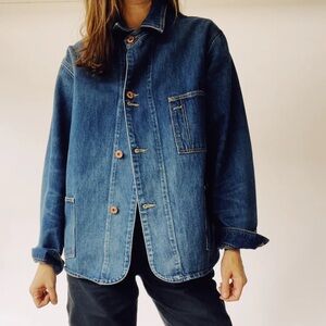 Hey Gang Denim Barn Coat, chore jacket
